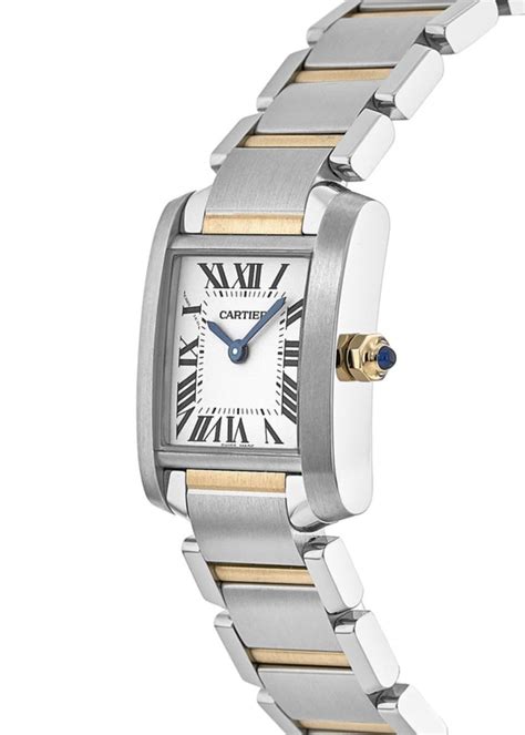 cartier tank gold and silver